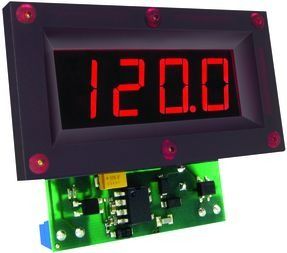 DC Voltmeter LED 14.2mm 0VDC to 199.9VDC 3.5DIGIT Panel Mount