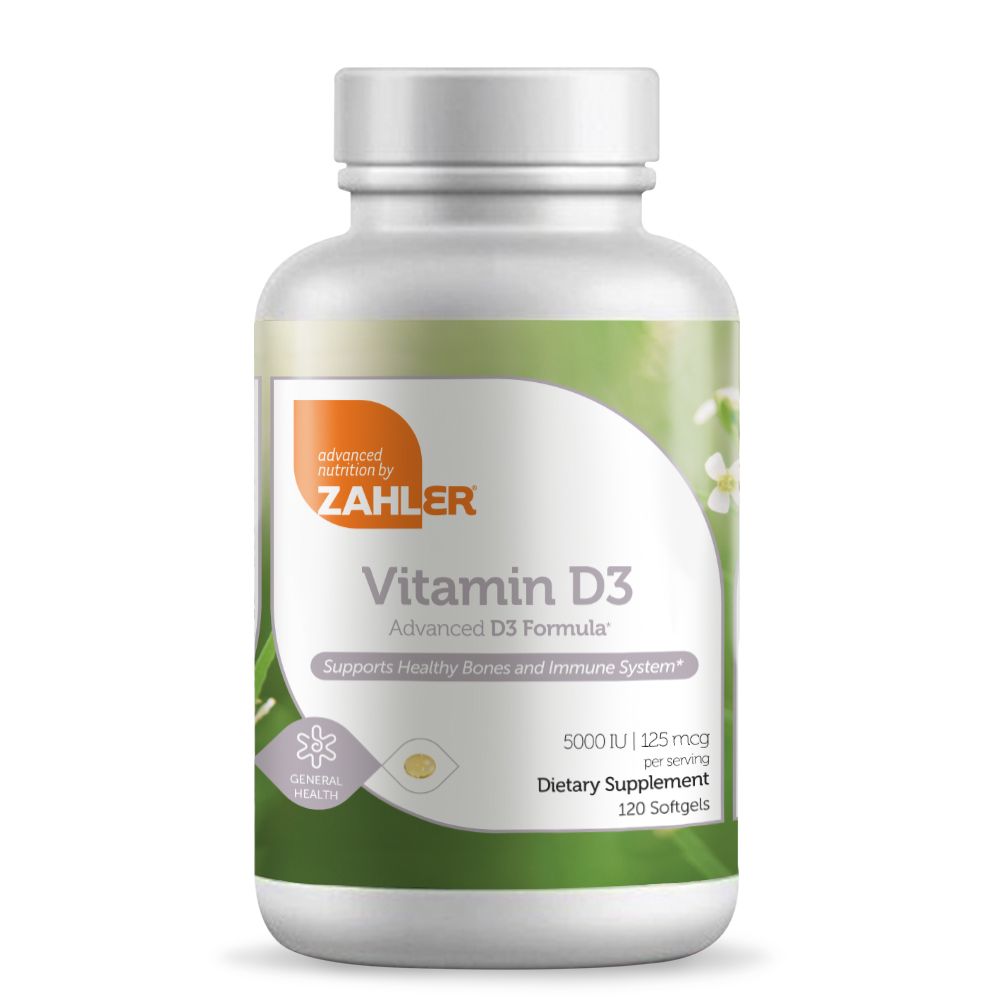 Zahler Vitamin D3 5000 IU 120 таблеток