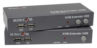 MINICOM KVM EXTENDER USB LOCAL PORT + 2-PORT KVM TAA GSA