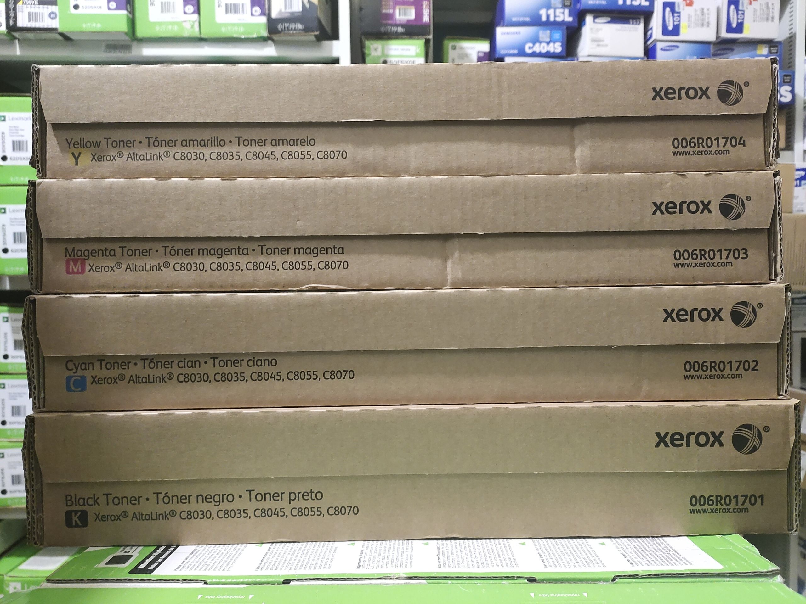 Картридж 006R01701 006R01702 006R01703 006R01704 для Xerox AltaLink C8030/35/45/55/70 КОМПЛЕКТ