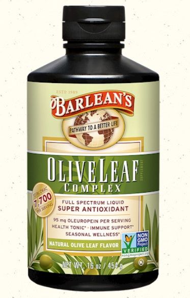 Barlean's OLIVE LEAF COMPLEX - NATURAL OLIVE LEAF 16 oz.
