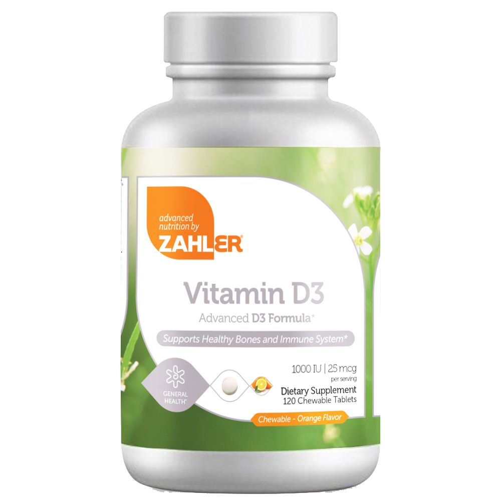 Zahler Vitamin D3 1000 IU  120 таблеток