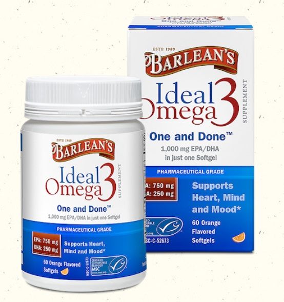 Barlean's IDEAL OMEGA 3 60 таблеток