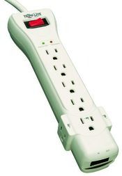 SURGE PROTECTOR STRIP 120V 7 OUTLET RJ11 15FT CORD 2520 JLS