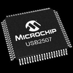 Integrated USB Compatible 3 Port Hub 80-Pin TQFP