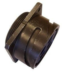Conn Reverse Bayonet SKT 10 POS Crimp ST Flange Mount 10 Terminal 1 Port