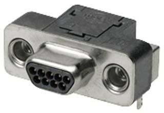 Conn Commercial Micro-D PIN 9 POS 1.27mm Solder RA Thru-Hole 9 Terminal 1 Port Tube