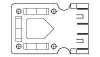 Connector Accessories Strain Relief/Pull Tab Thermoplastic