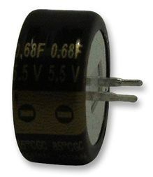 Cap 0.1F 5.5V -20% to 80% 2000 hr (13.5 X 9.5mm) Radial Cylindrical 5mm 85°C Bulk