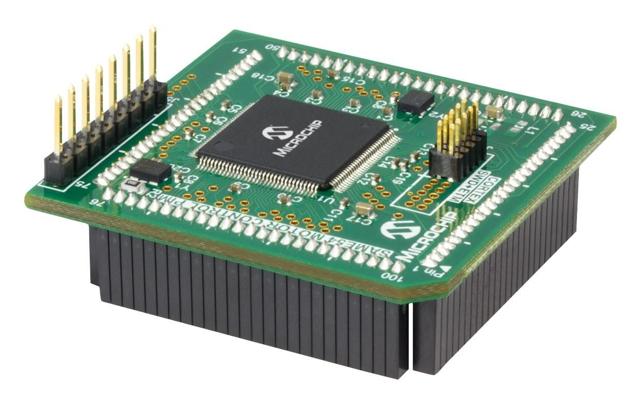 ATSAME54 Motor Control Plug In Module for MCLV-2 and MCHV-3 Development Board