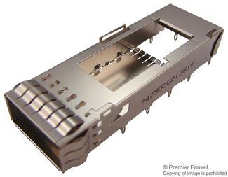 Connector Accessories 1Port QSFP Cage Right Angle Copper Alloy Nickel Tray