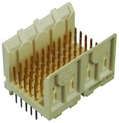 Conn Hard Metric PIN 60 POS 2mm Solder ST Thru-Hole