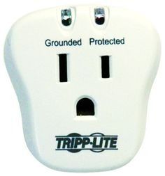 Personal Surge Protector 120VAC Wall Mount 1 Outlet