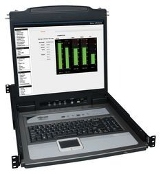 8-PORT RACK CONSOLE KVM SWITCH 19" LCD PS2/USB CABLE 1U TAA