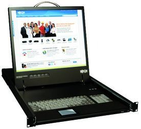 RACK CONSOLE W/ 19" LCD & KVM CABLE KIT 1URM
