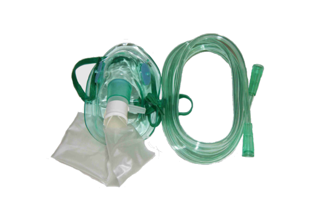 Маска лицевая кислор. нереверсивная (с мешком), XL с трубкой 2м , Alba Healthcare
