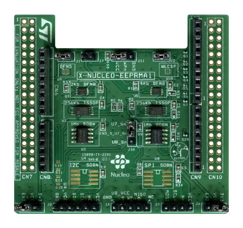 Standard I2C and SPI EEPROM Memory Expansion Board Based on M24xx and M95xx Series for STM32 Nucleo