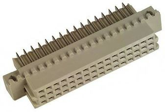Conn DIN 41612 RCP 48 POS 2.54mm Solder RA Thru-Hole