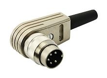 Conn Circular M 8 POS Crimp RA Cable Mount 8 Terminal 1 Port