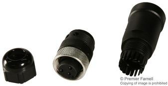 Conn Mini-C F 3 POS ST Cable Mount 3 Terminal 1 Port