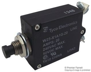 Circuit Breaker Thermal 1Pole 10A 240VAC/50VDC
