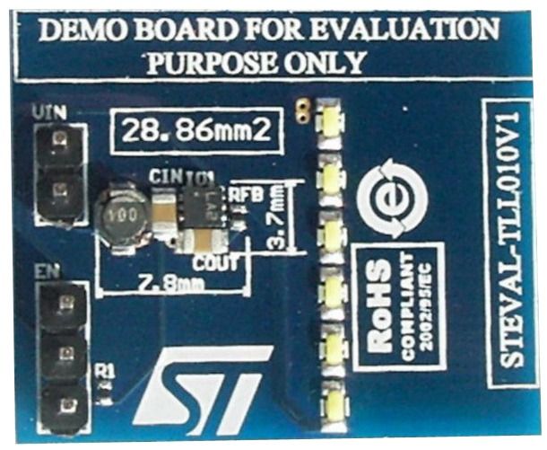 Evaluation Board For Driver For Up To 6 White LEDs For Display Backlights