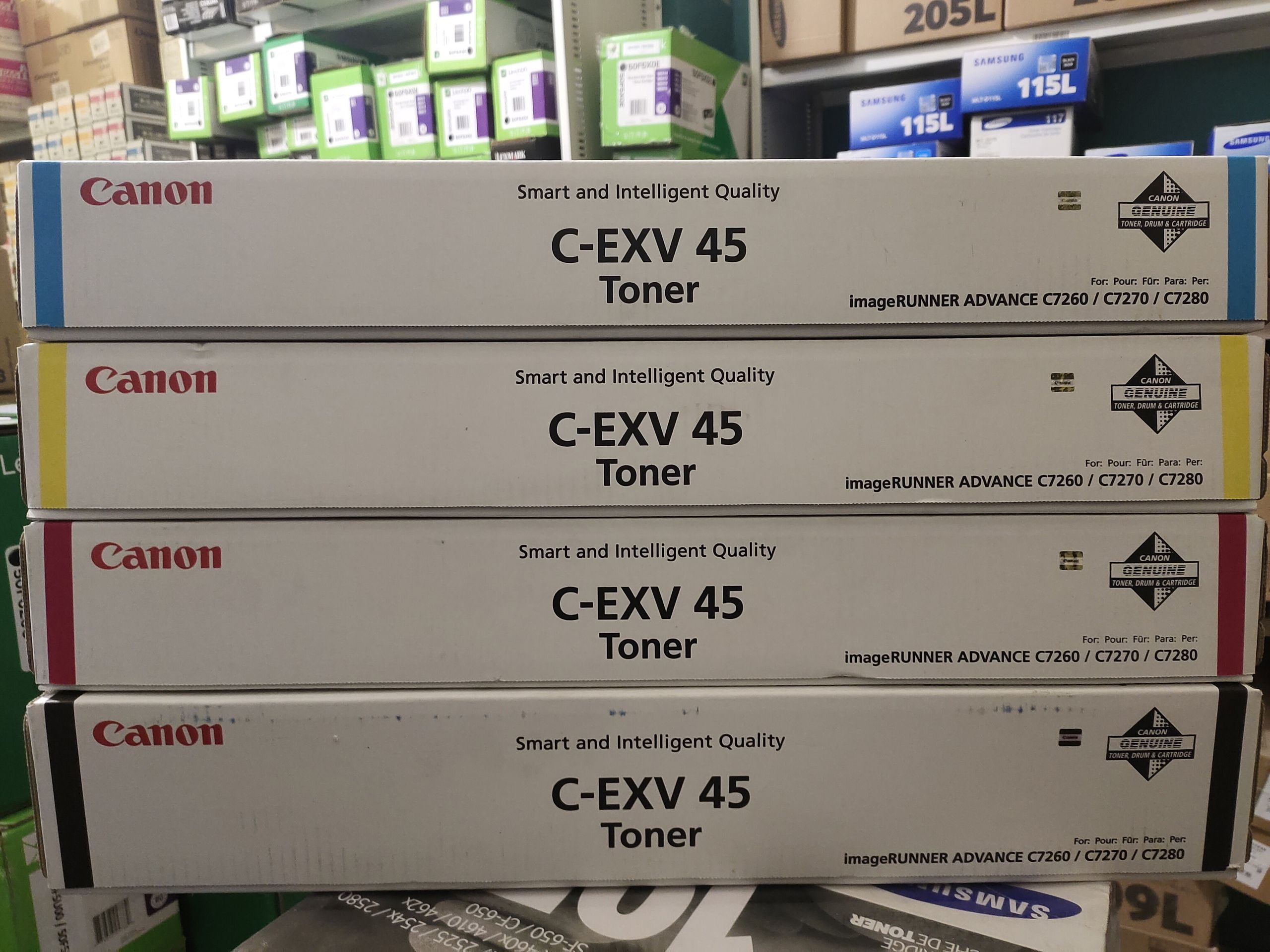 Тонер-туба C-EXV45 (6942B002), (6944B002), (6946B002),(6948B для Canon iR Advanced C7260/7270 компле