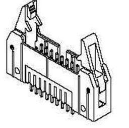 Conn Ejector Header HDR 10 POS 2.54mm Solder ST Thru-Hole Tray