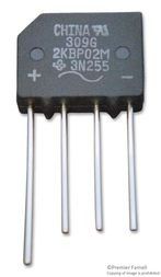 RECTFR BRIDGE SGL 200V 2A 4PIN CASE KBPM