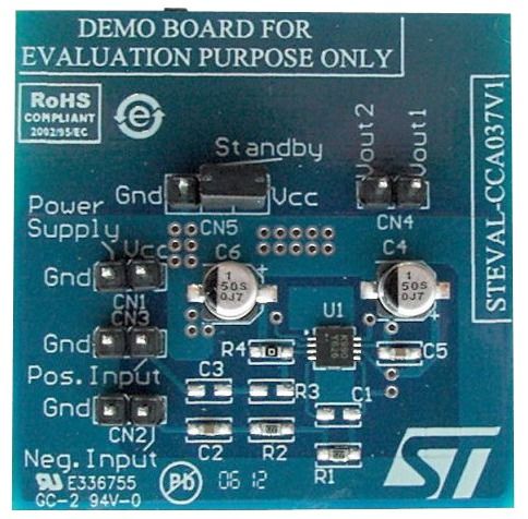 Evaluation Board For Amplifier Based On The TS4990IQT