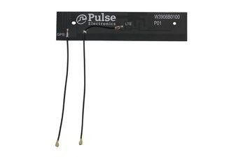 Antenna, Internal FPC, 2 lead, LTE/4G/5G and GNSS, 698-960MHz/1428-3600MHz, 1559-1610MHz, I-PEX MHF, 100mm of 1.13 micro coax, matched to Sierra Wireless, Telit, Gemalto, Quectel, Ublox