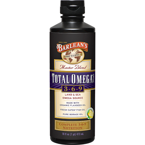 Barlean's TOTAL OMEGA 3-6-9 LEMONADE FLAVOR 16 oz.