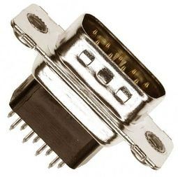 Conn D-Subminiature PIN 9 POS 2.74mm Solder ST Thru-Hole 9 Terminal 1 Port