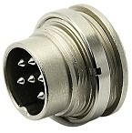 Conn Circular M 6 POS Solder ST Panel Mount 6 Terminal 1 Port