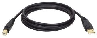 6FT USB 2.0 HI-SPEED A/B DEVICE CABLE SHIELDED M/M 6"