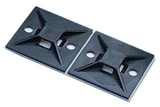 Cable Accessories Adhesive Backed Cable Tie Mount Nylon 6.6 Black Bulk