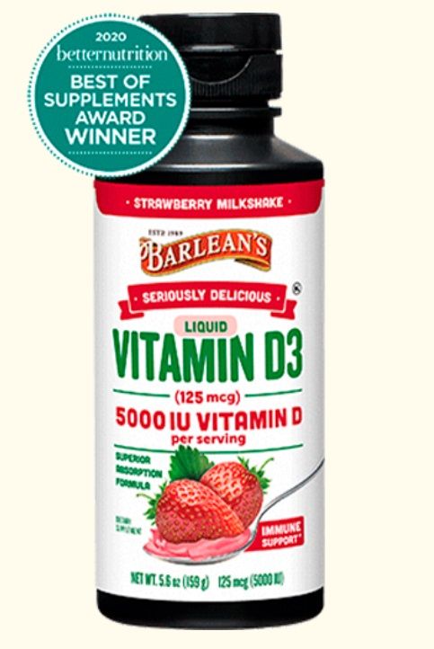 Barlean's SERIOUSLY DELICIOUS VITAMIN D3 5000 IU 5.6 oz.