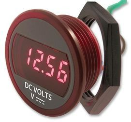 DC Voltage Monitor LED 7.6mm 6VDC to 75VDC 4DIGIT Panel Mount
