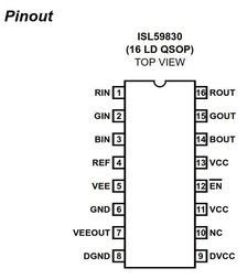Video Amp Triple 3.6V 16-Pin QSOP T/R