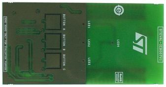 Evaluation/Demo Board for the STMPE321, 3-Ch Capacitive Touch Key MCU