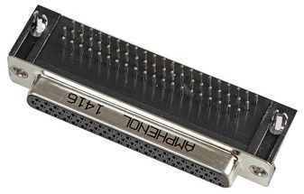 Conn High Density D-Sub SKT 62 POS 2.41mm Solder RA Thru-Hole 62 Terminal 1 Port