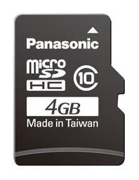 Flash Card 4GB 1.8V/2.5V/3.3V MicroSDHC Card Industrial Temp