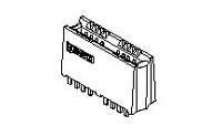 Conn Power Card Edge SKT 16 POS Press Fit ST Thru-Hole