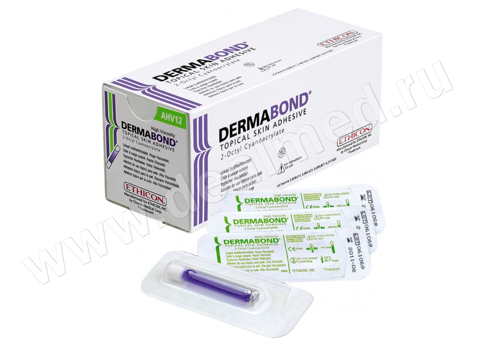 Шовный материал Кожный клей Пропэн Dermabond 0.75 мл, Ethicon