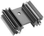 Heat Sink Passive TO-220 Extruded Radial Thru-Hole 9°C/W Black Anodized