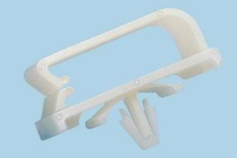 Cable Accessories Bevel Entry Cord Clip Nylon 6/6 Natural