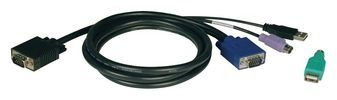 10FT USB / PS/2 COMBO CABLE KIT FOR B040 & B042 KVM SWITCH