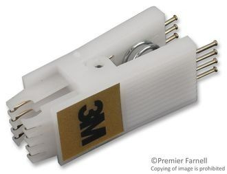 Conn DIP Test Clip PIN 8 POS Solder ST Thru-Hole 1 Port