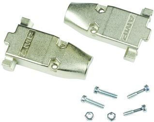 Connector Accessories 9 POS Backshell/Cable Clamp Zinc Alloy Nickel over Copper Finish Shell Size 1 Individual