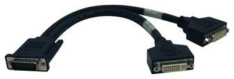 1FT DMS-59 TO DUAL DVI SPLITTER Y CABLE M TO 2X DVI-I F